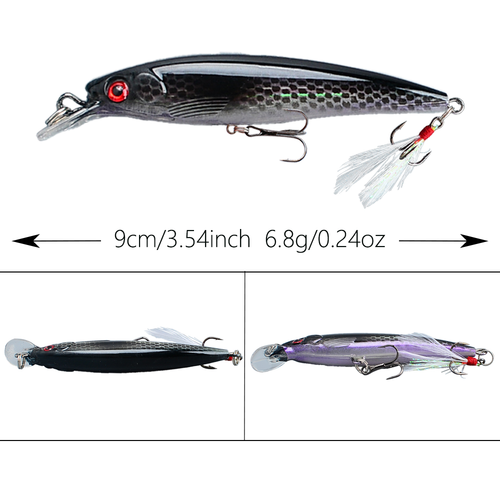 10pcs Bionic Minnow Fishing Lu - Fishing Hook Treble reseña y precio