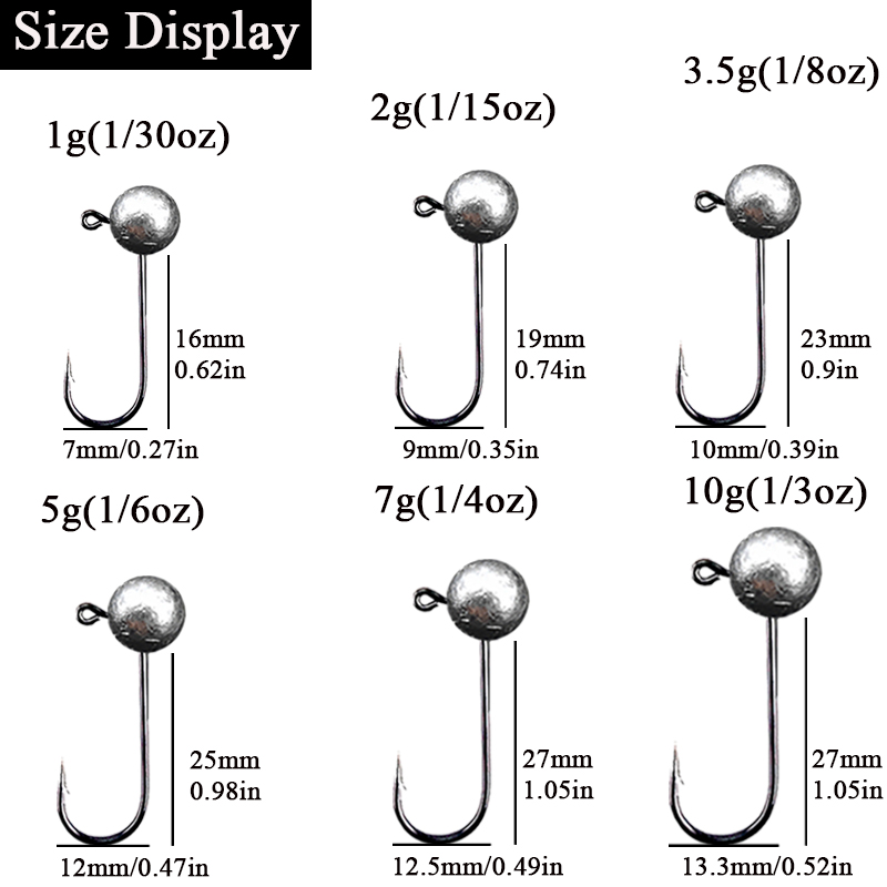 10pcs/lot Jig Head Fishing Hoo - Fishing Hook Barbless reseña y precio