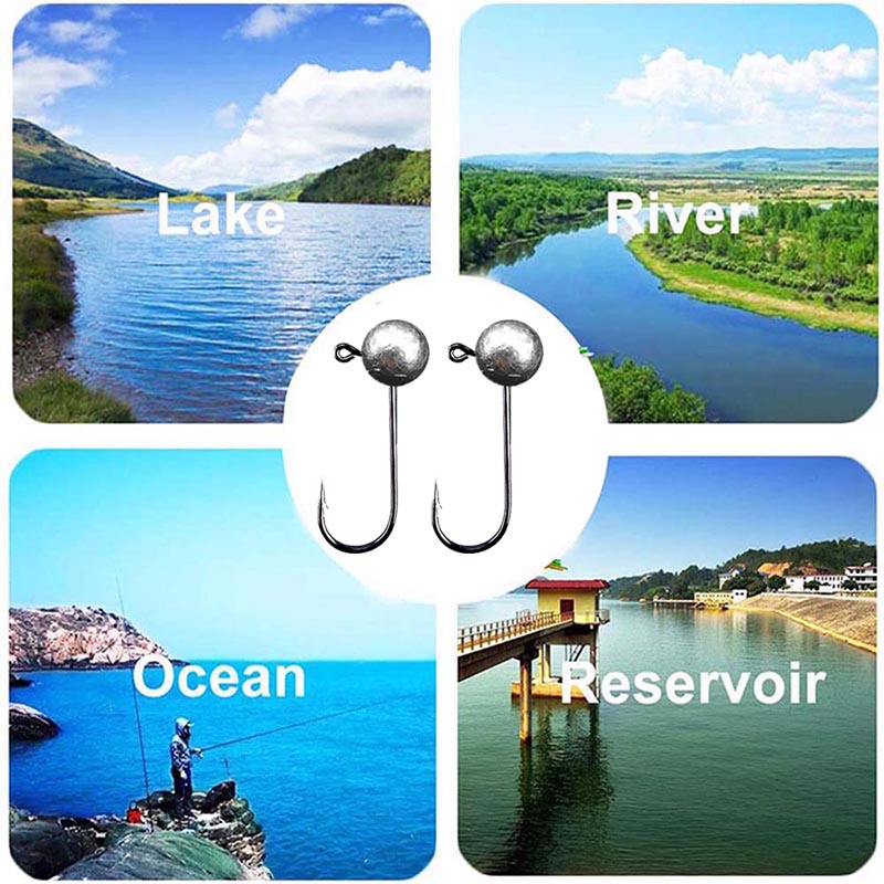 10pcs/lot Jig Head Fishing Hoo - Fishing Hook Barbless reseña y precio