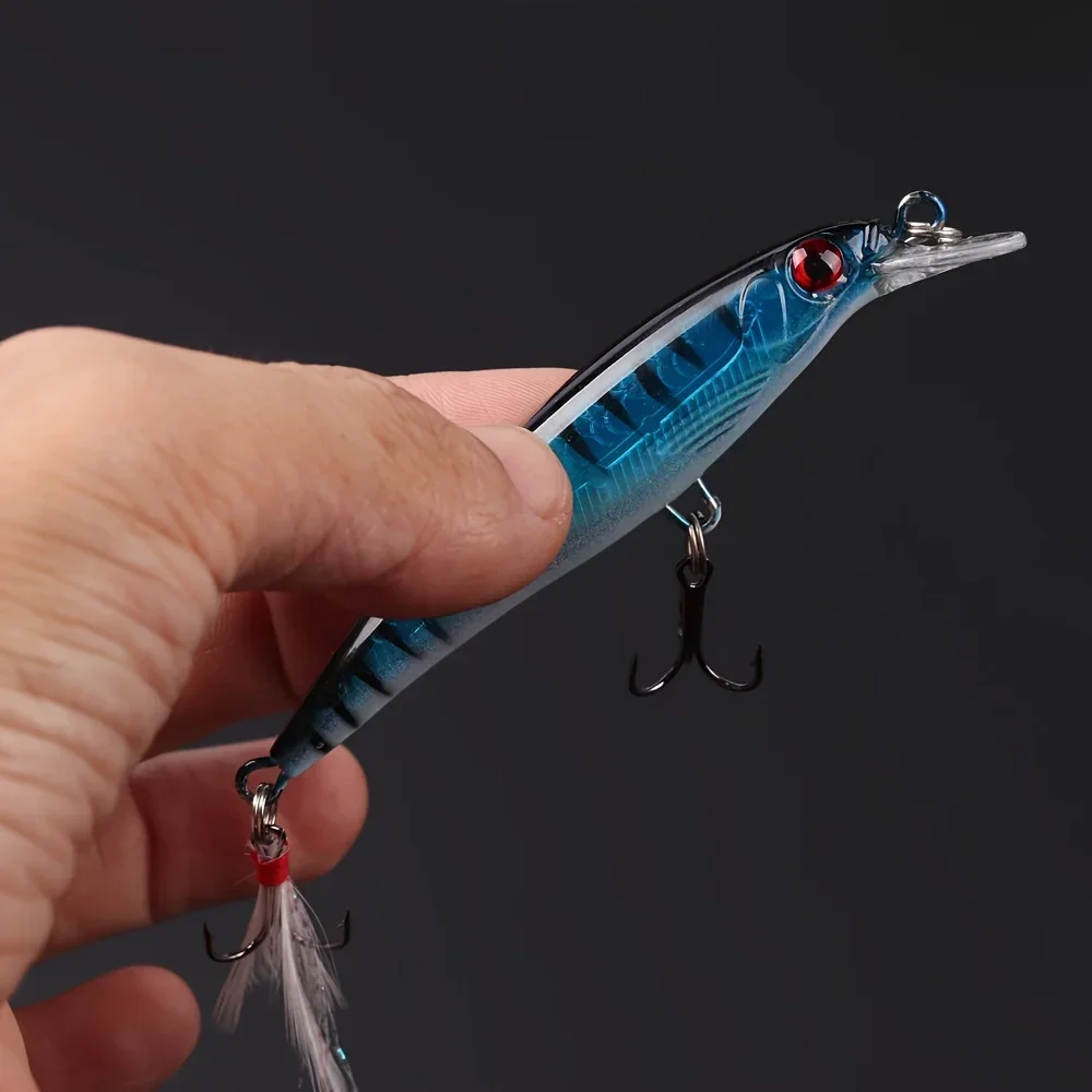 Laser 3D Eyes Bionic Minnow Fi - Fishing Hook Treble reseña y precio