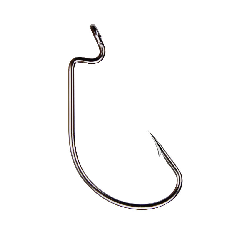 50pcs Wide Worm Hook Carbon St - Fishing Hook Barbless reseña y precio