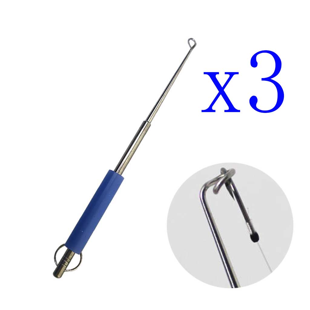 3-Pack Stainless Steel Fish Ho - Fishing Hook Stainless Steel reseña y precio