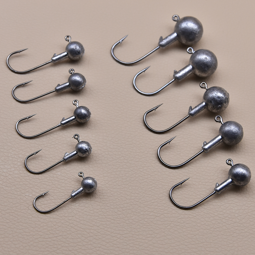 MrLurion 50pcs 1g-28g jig head - Fishing Hook Weedless reseña y precio