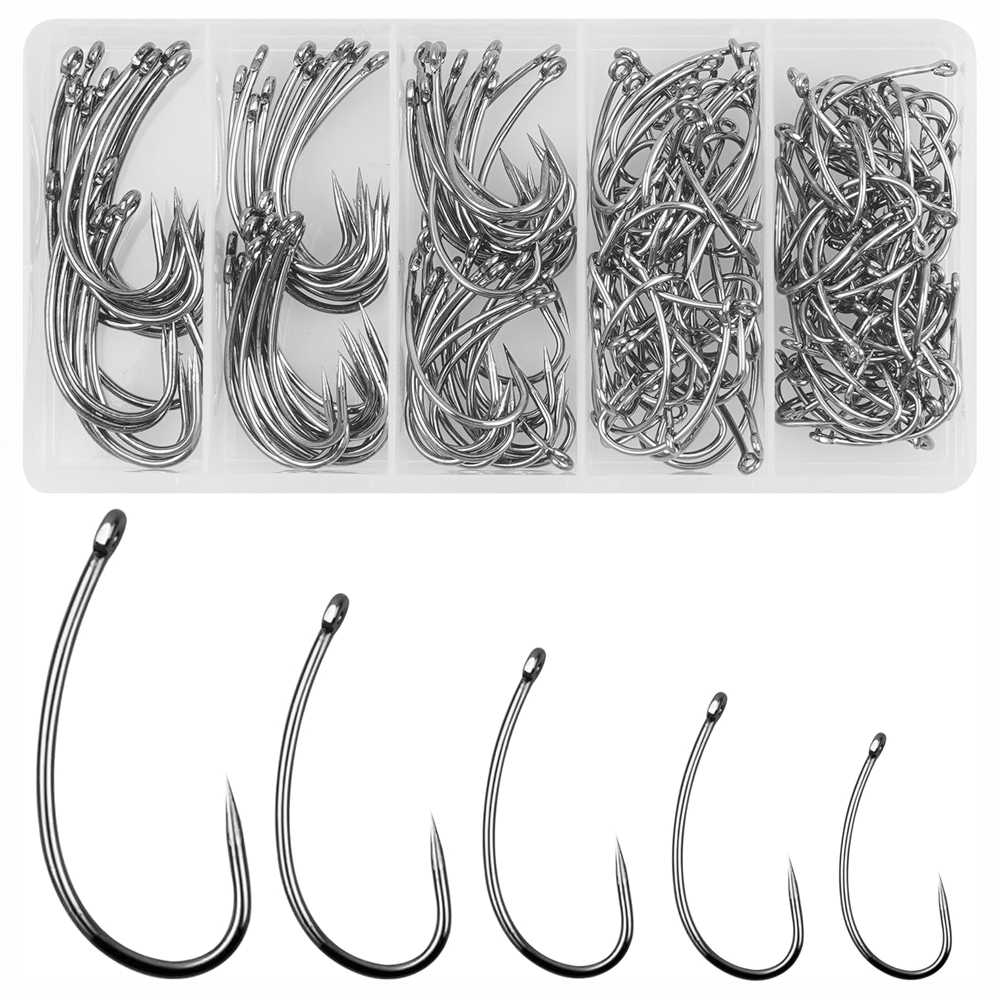 180PCS Barbless Fishing Hooks  - Fishing Hook Barbless reseña y precio