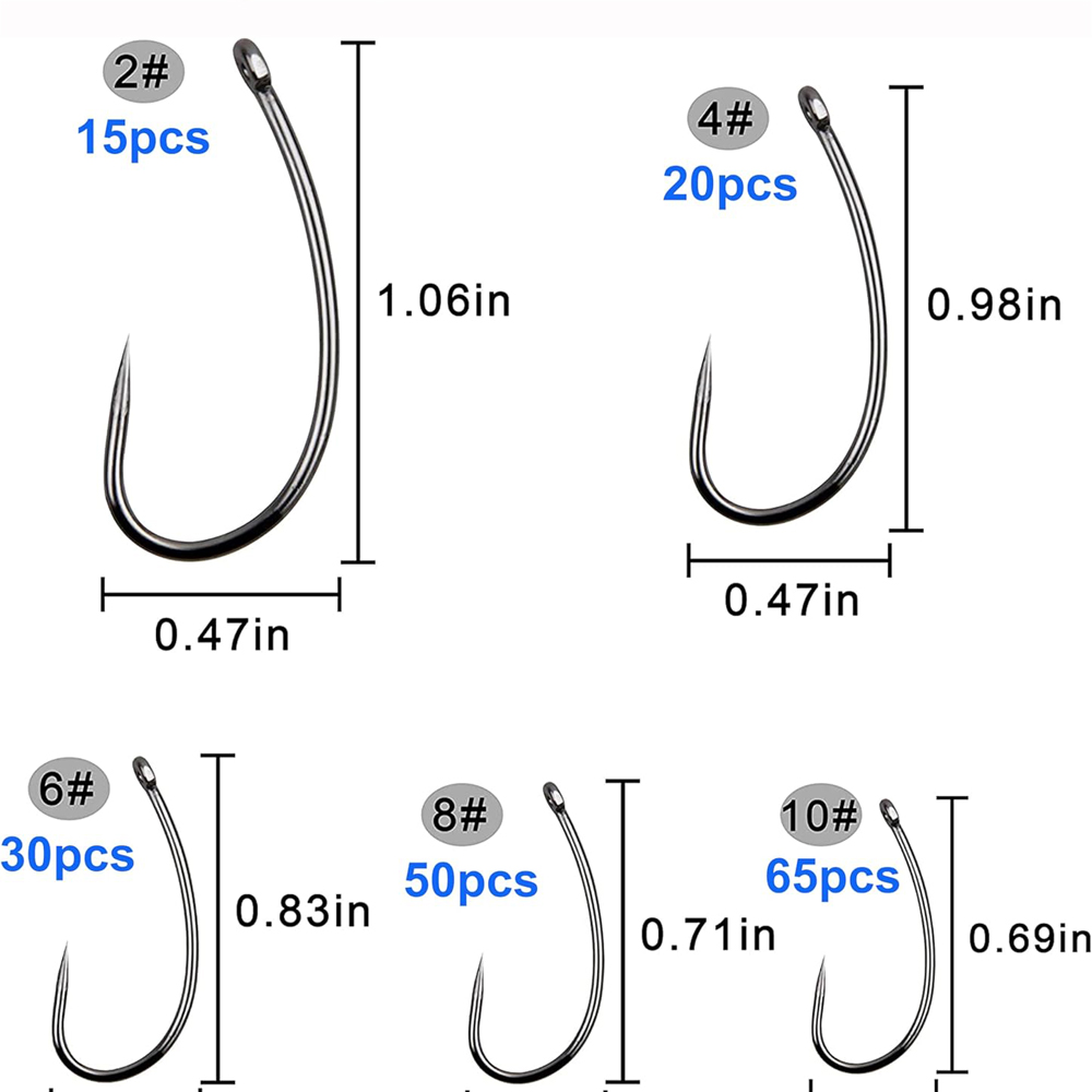 180PCS Barbless Fishing Hooks  - Fishing Hook Barbless reseña y precio