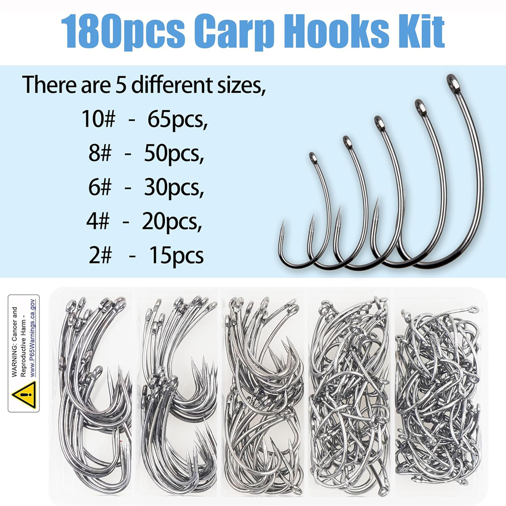 180PCS Barbless Fishing Hooks  - Fishing Hook Barbless reseña y precio