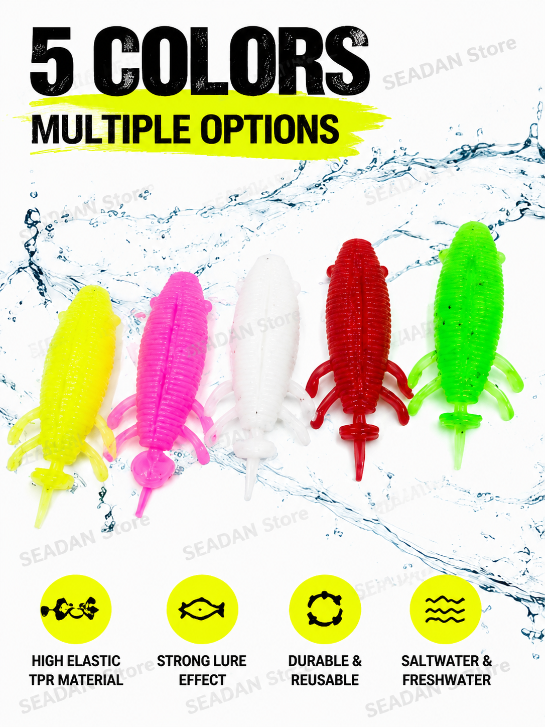 5pcs Floating Soft Frog Lure T - Fishing Hook Weedless reseña y precio