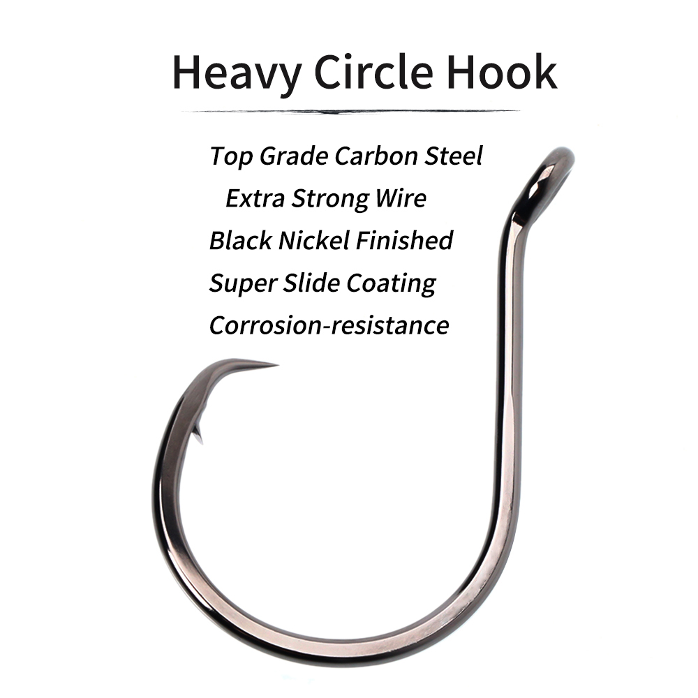 Lionriver Black Nickel Heavy C - Fishing Hook Circle reseña y precio