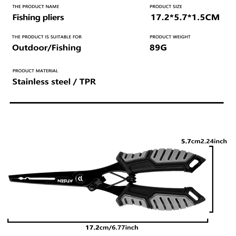 Fishing Tongs Hook Remover Sta - Fishing Hook Remover reseña y precio