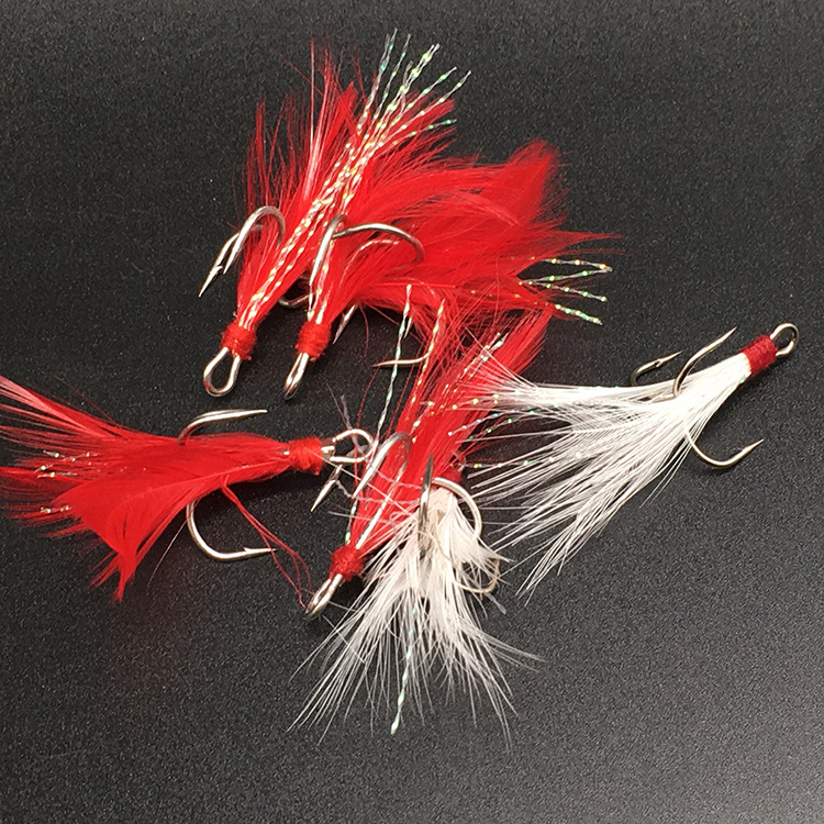 Fishing Treble Hook Lure Red W - Fishing Hook Weedless reseña y precio