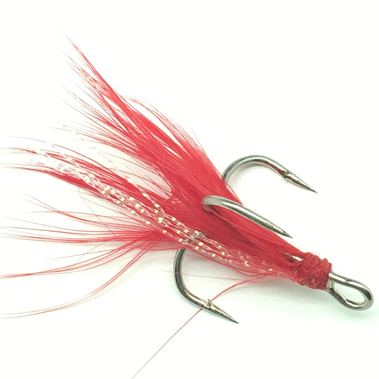 Fishing Treble Hook Lure Red W - Fishing Hook Weedless reseña y precio