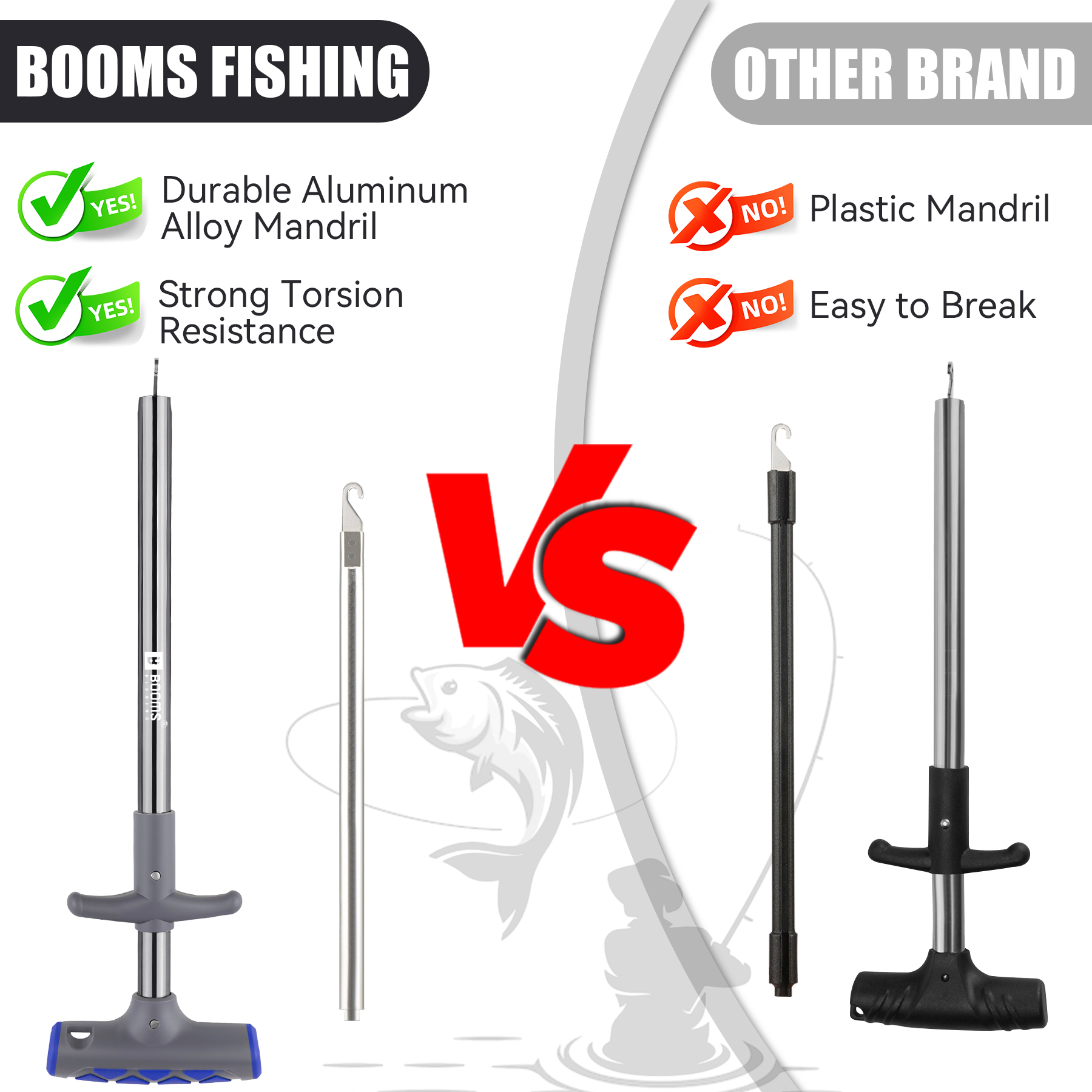 Booms Fishing XW20 Long Fish H - Fishing Hook Sharpener reseña y precio