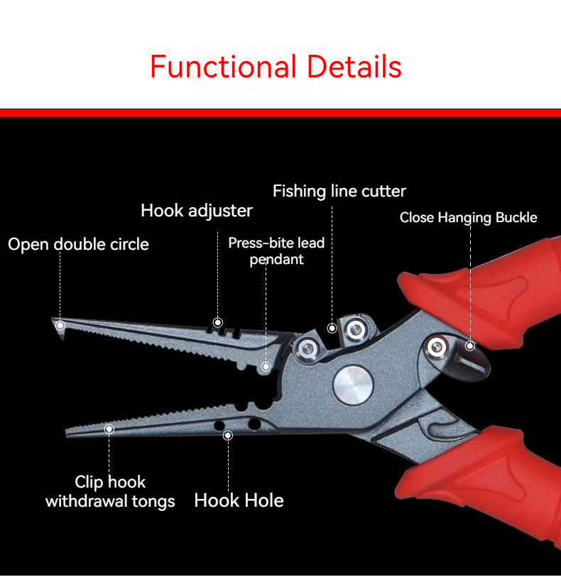 High-Precision Luya Pliers Mul - Fishing Hook Stainless Steel reseña y precio