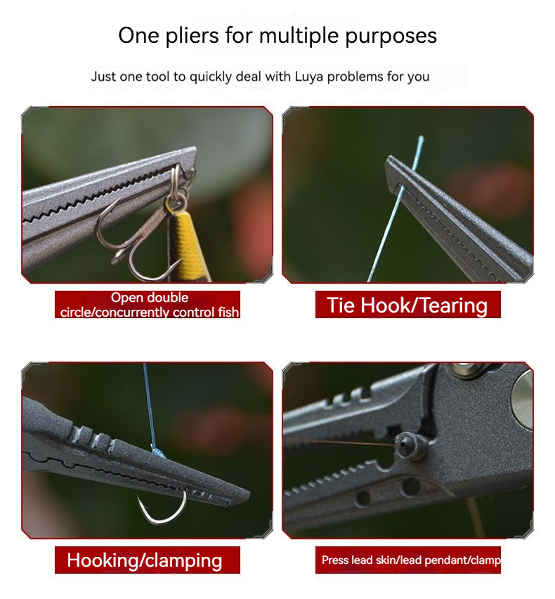 High-Precision Luya Pliers Mul - Fishing Hook Stainless Steel reseña y precio
