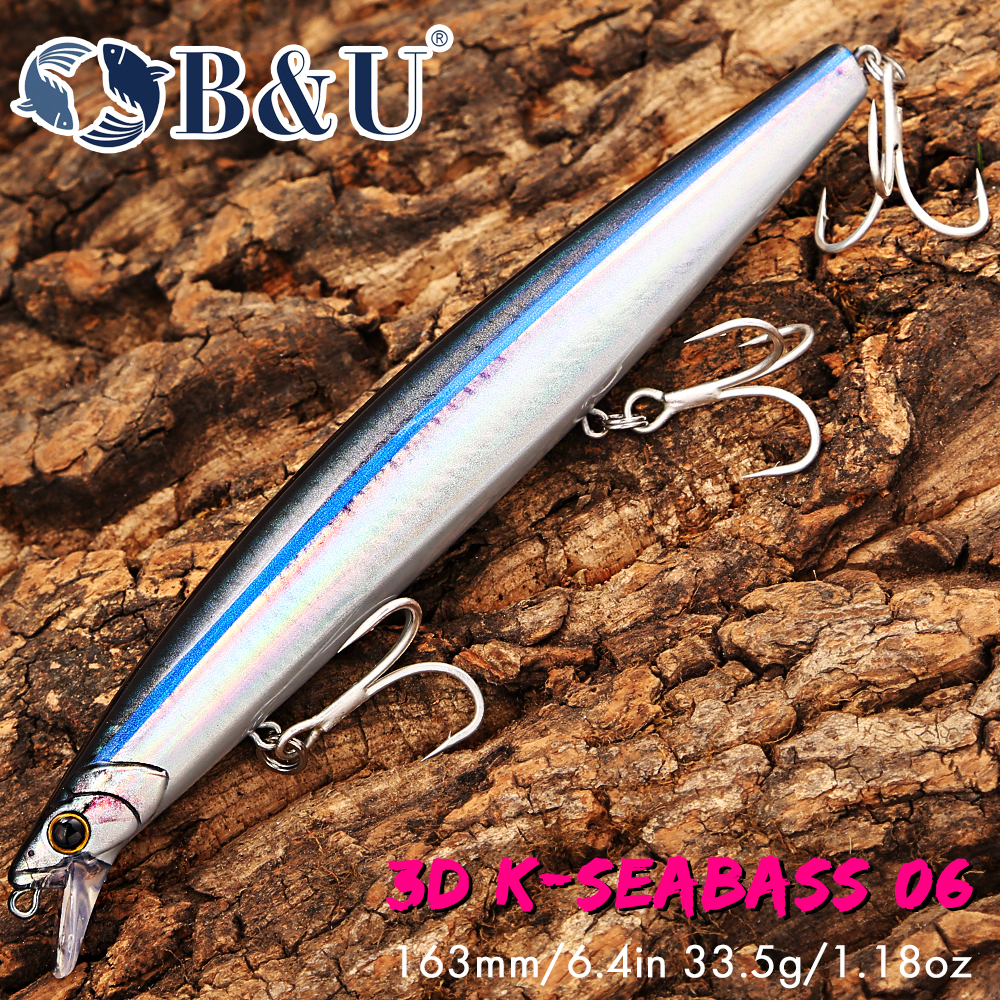 B&U 163mm/33.5g Floating Long  - Fishing Hook Treble reseña y precio