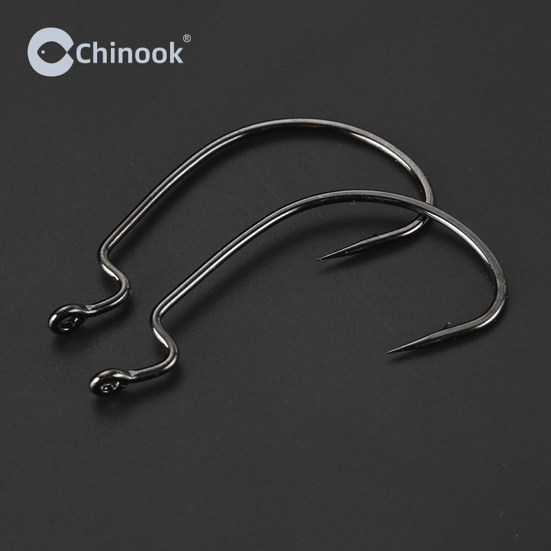 Chinook 20pcs Wide worm Texan  - Fishing Hook Barbless reseña y precio