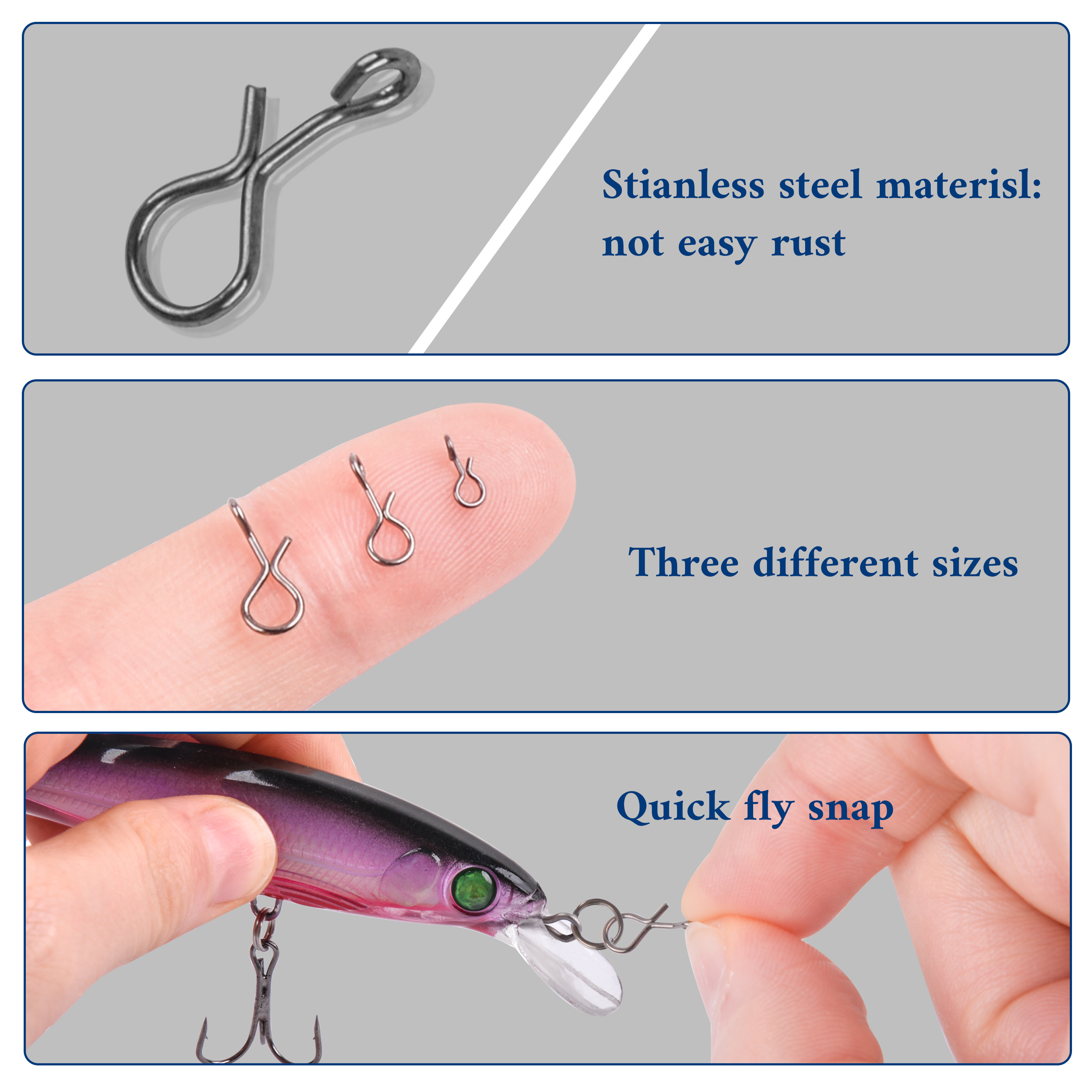 300pcs/box Saltwater Quick Cha - Fishing Hook Box reseña y precio