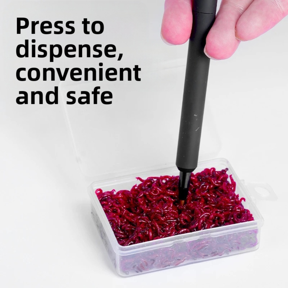 Red worm baiting device for fi - Fishing Hook Size reseña y precio