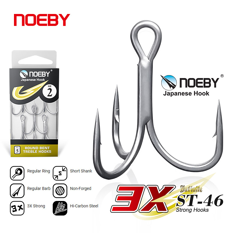 Noeby High Carbon Steel Fishin - Fishing Hook Barbless reseña y precio