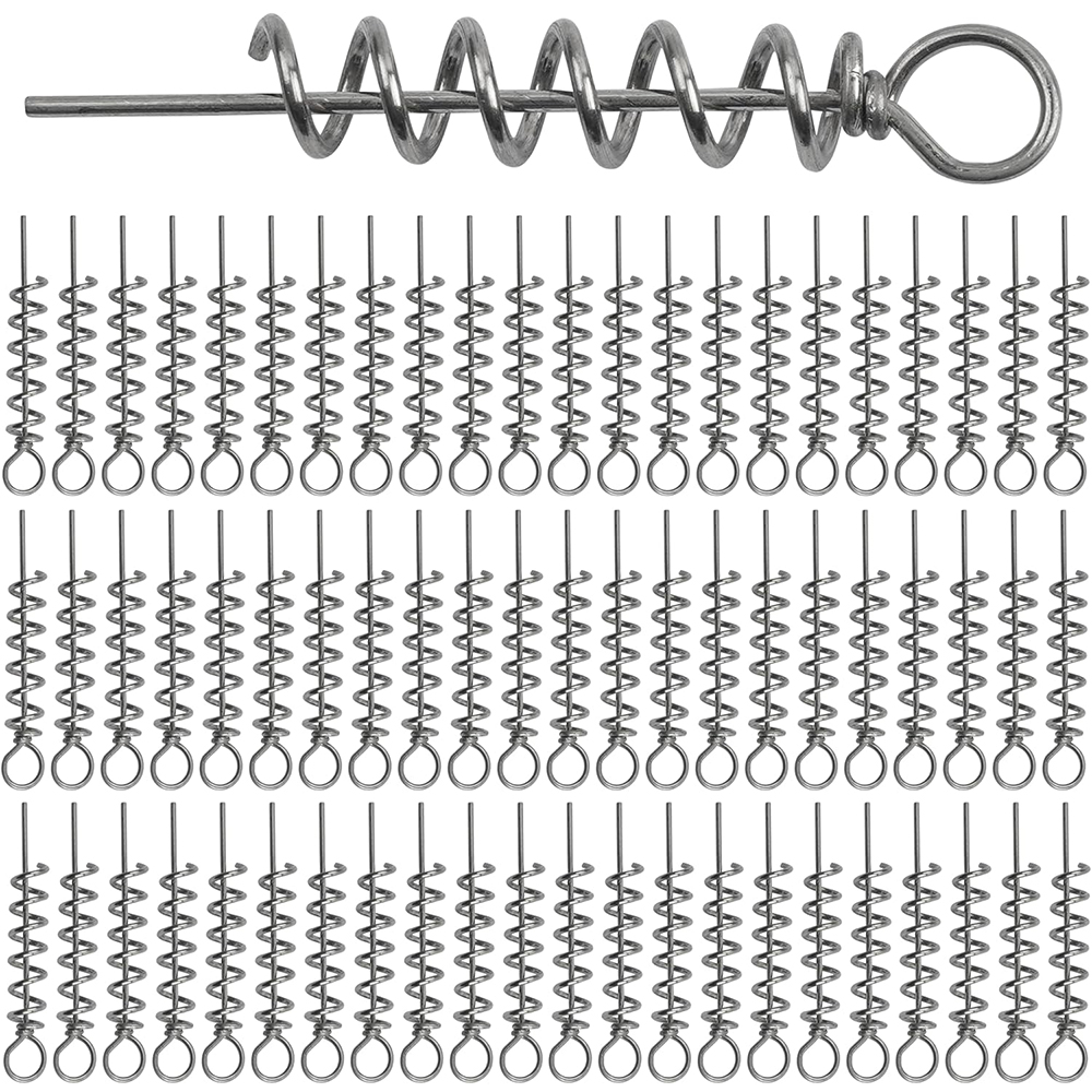 50Pcs Spring Twist Lock Fishin - Fishing Hook Stainless Steel reseña y precio