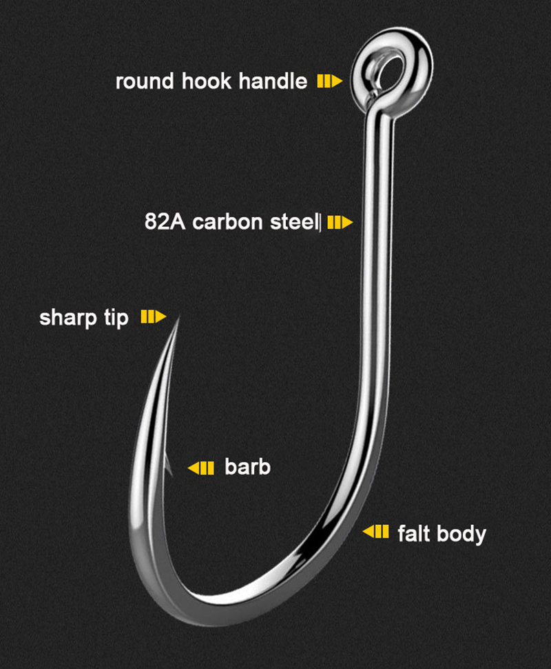 50Pcs Fishing Hooks Barbed Car - Fishing Hook Circle reseña y precio