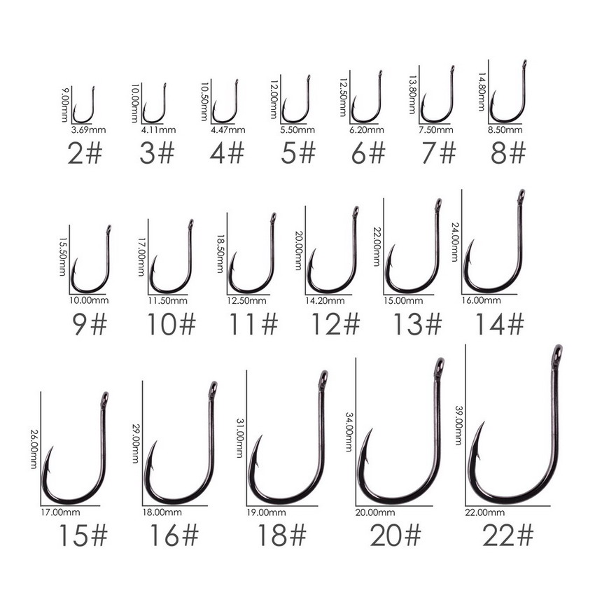 50pcs/20pcs Fishhook Coating H - Fishing Hook Circle reseña y precio