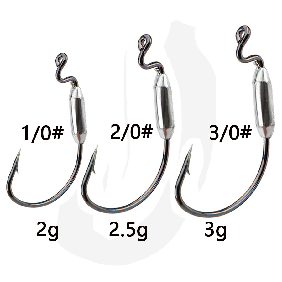 5pcs 1/0# 2/0# 3/0# Offset Fis - Fishing Hook Offset reseña y precio