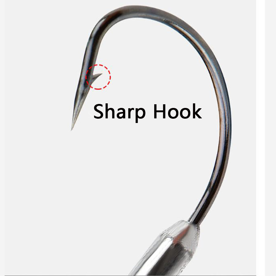 5pcs 1/0# 2/0# 3/0# Offset Fis - Fishing Hook Offset reseña y precio