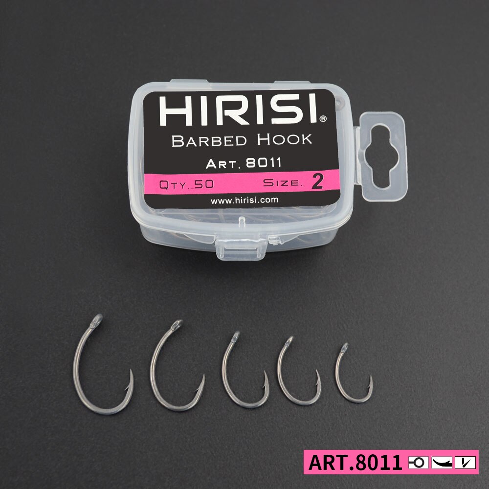 Hirisi Carp Fishing Hooks 50pc - Fishing Hook Barbless reseña y precio