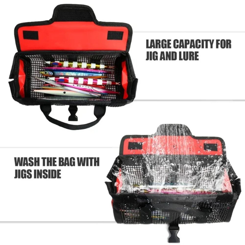 Jig Mesh Bag Lure Bait Storage - Fishing Hook Box reseña y precio