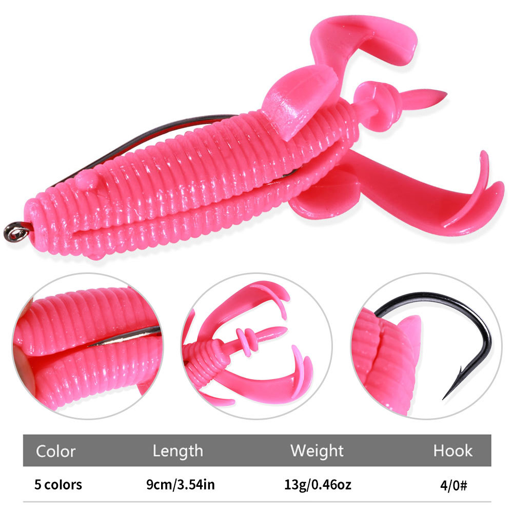 Floating Soft Frog Bait Reinfo - Fishing Hook Weedless reseña y precio