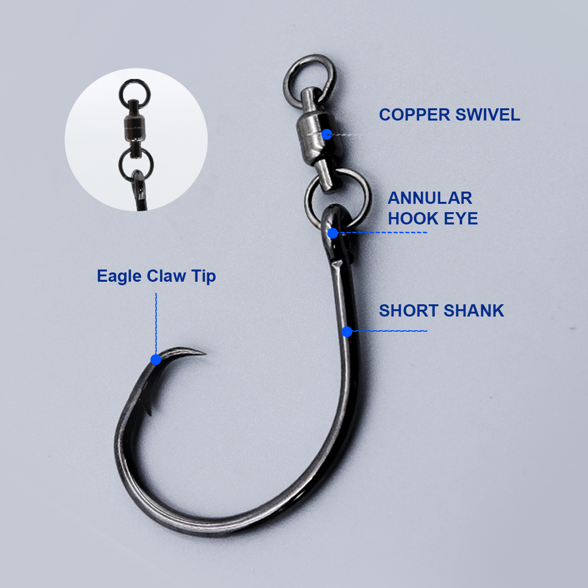 ZYZHE 3/6/9pcs Circle Hooks Wi - Fishing Hook Barbless reseña y precio