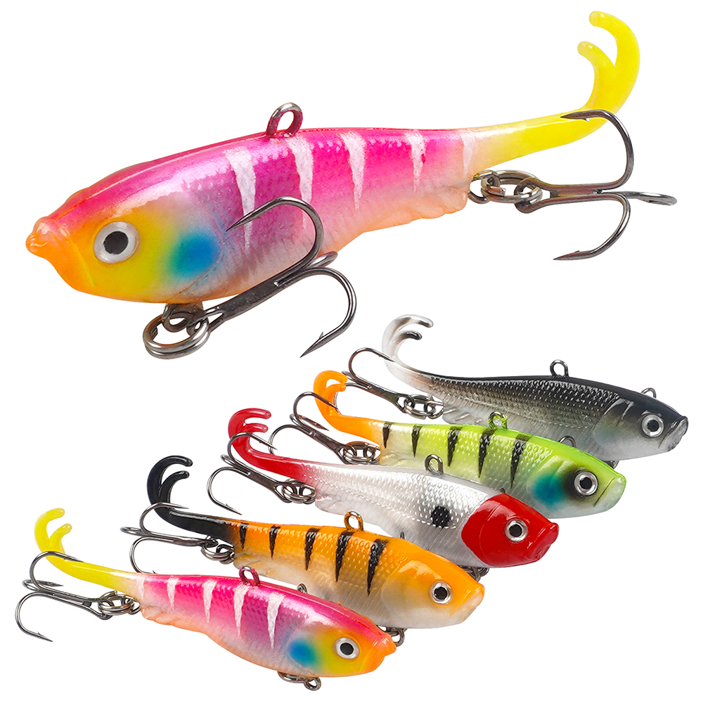 10Pcs/5Pcs Soft Fishing Lures  - Fishing Hook Treble reseña y precio