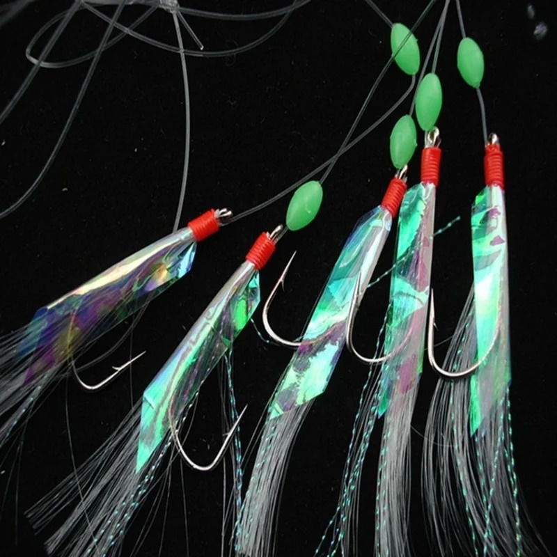 5 Pcs/Set Multi-Color Soft Sil - Fishing Hook Assortment reseña y precio