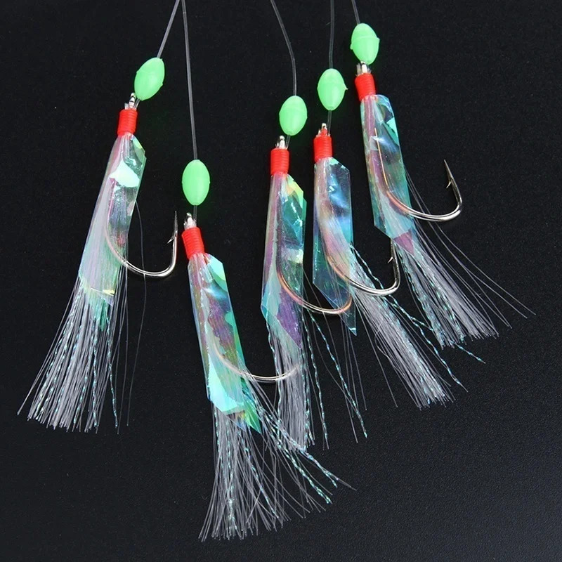 5 Pcs/Set Multi-Color Soft Sil - Fishing Hook Assortment reseña y precio