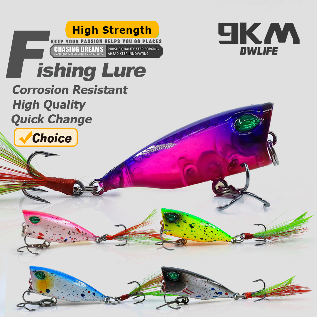Minnow Lures Popper Set Crankb - Fishing Hook Treble reseña y precio