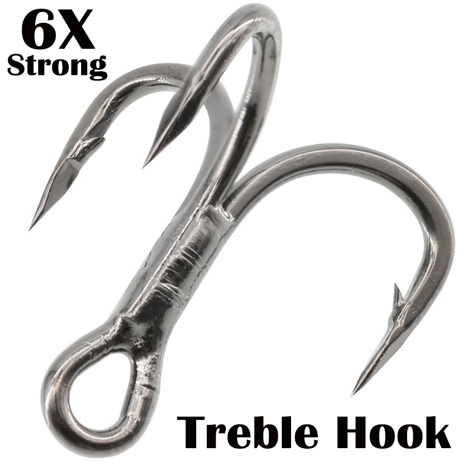 Fishing Treble Hook 6X Strong  - Fishing Hook Assortment reseña y precio