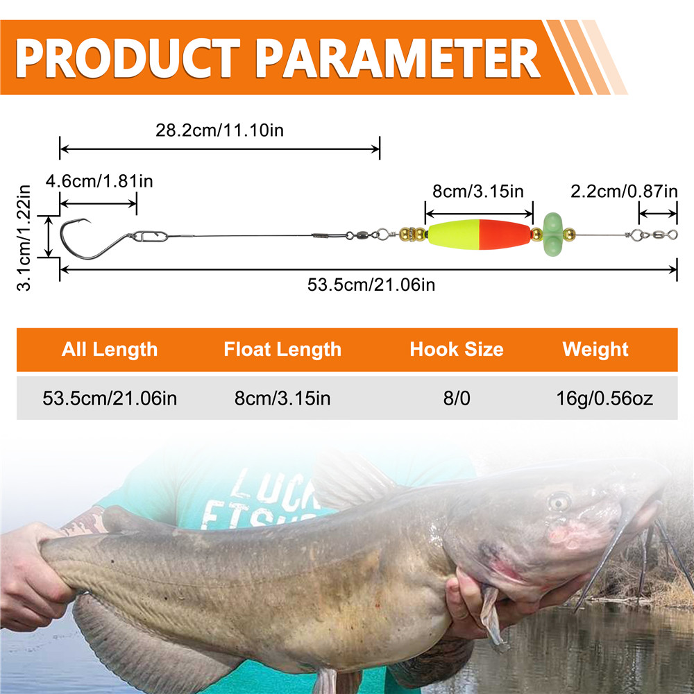 2pcs Catfish hooks with Peg Fl - Fishing Hook Circle reseña y precio